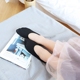 Rex thỏ mùa xuân và mùa hè băng lụa đậu giày vớ vớ nông vớ vớ chống trượt silicone chống trượt tất nữ vô hình quần tất nữ Vớ mắt cá chân