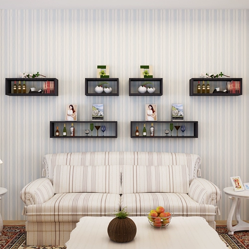 Настенный шкаф подвесной шкаф для клетчатых полков Декоративные полки