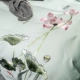 Trung Quốc phong cách ao sen ánh trăng 60 bông thêu hoa bốn mảnh mới Trung Quốc giường bông tinh khiết giường Bộ đồ giường bốn mảnh