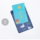 Indigo đích thực Hàn Quốc nhỏ tươi mềm di động chủ thẻ trong suốt chủ thẻ kinh doanh xe buýt thẻ gạo creative ID bộ Hộp đựng thẻ