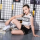Mùa hè mới cho trẻ em trang phục nhảy jazz trang phục cô gái hip-hop nhóm nhảy khiêu vũ Hàn Quốc biểu diễn quần áo quần áo trẻ em hàn quốc Trang phục