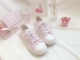 Xiong Dali Nhật Bản Harajuku Mềm Sakura Cánh Hoa Cổ Điển Hàng Ngày Hoang Dã Canvas Low Top Giày giày mcqueen nữ Giày cắt thấp