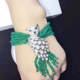 Ожерелье, браслет, аксессуары, 24 карат, микроинкрустация, инкрустировано бриллиантами, DIY, серебро 925 пробы