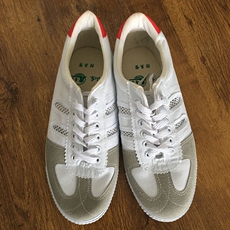 Кроссовки для волейбола 正品山东鲁泰排球鞋牛筋底网面鞋运动跑步鞋工作帆布鞋工厂鞋胶鞋