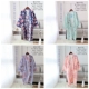 Mùa xuân và mùa hè gạc mỏng nightdress nam cardigan dài đoạn áo bông đôi yukata nữ phong cách Nhật Bản gió đồ ngủ hoa áo ngủ đẹp Night Robe