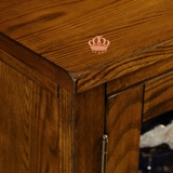 Американский стиль белый восковой деревянный винный шкаф европейский стиль