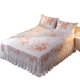 Máy có thể giặt được rửa giường ren váy băng lụa mat ba mảnh đặt 1.5 m1.8 m trải giường điều hòa không khí mat mềm Váy Petti