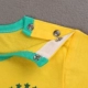 Bé onesies mở tập tin mỏng đồng phục bóng đá cotton áo mùa hè bé nam mùa hè 2018 World Cup jersey quần áo trẻ em xuất khẩu Áo liền quần