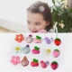 3 miếng acrylic bangs dán hoa ma thuật dán phụ kiện tóc trẻ em đăng phiên bản dễ thương của Hàn Quốc của mũ nón không làm tổn thương tóc scrunchies hoa cúc Phụ kiện tóc