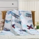 Tấm bông mảnh duy nhất bông phim hoạt hình bởi bé trải giường cotton nap quilt chần chăn có thể giặt