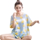 Phần mỏng đồ ngủ phụ nữ mùa hè ngắn- tay phù hợp với thanh niên kích thước lớn quần short bông lụa nhà dịch vụ bông lụa quần rayon Bộ Pajama
