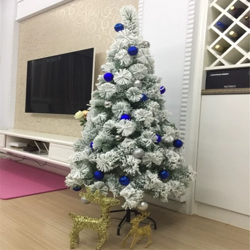 Моделирование рождественской елки Снежные деревья Стирание белые снежинки падает снежным торговом центром супермаркет рождественские декоративные принадлежности