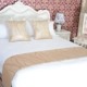 Khách sạn bộ đồ giường khách sạn phê duyệt cao cấp khách sạn khách sạn khăn trải giường giường cờ giường đuôi pad giường bìa bảng cờ