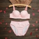 Mùa xuân và mùa hè phụ nữ đô thị ren hình trái tim đồ lót thoáng khí thu thập sexy girl beauty bra set đồ lót phụ nữ Bộ đồ lót