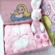 Bộ quà tặng cho bé mùa đông Bộ đồ cho bé sơ sinh Bộ đồ lót công chúa dày đặc Hare Baby Full Moon Gift 100 ngày mua đồ cho trẻ sơ sinh Bộ quà tặng em bé