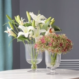 Ваза стекло прозрачный европейский стиль творческий высокий цветочный обеденный стол