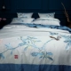 Cổ điển Trung Quốc phong cách mới Trung Quốc sản phẩm giường 60 bông thêu bốn mảnh bông thêu mô hình phòng giường