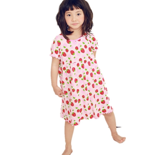 Летняя пижама, юбка, детский тонкий хлопковый банный халат для принцессы, короткий рукав, семейный стиль