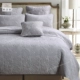 [Màu sợi] chất lượng cao đơn giản trải giường màu rắn màu xám đậm chống thấm trải giường để tăng bông quilting là ba mảnh