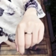 Nhẫn bằng thép titan nữ không phai trang sức Hàn Quốc đơn giản, sinh viên hipster Nhật Bản và Hàn Quốc tươi cá tính. nhẫn kim cương pnj Nhẫn