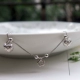 Tình yêu 925 sterling bạc vòng chân dài nữ thời trang Hàn Quốc dễ thương trái tim mặt dây chuyền sinh viên chuỗi quà tặng sinh nhật lắc chân nam Vòng chân