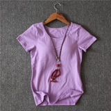 Хлопковый топ с чашечками, футболка с коротким рукавом, лонгслив, бюстгальтер-топ, пижама для йоги