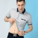 Playboy 2018 hè mới giản dị nam áo thun ngắn tay cotton ve áo cỡ lớn áo sơ mi nam POLO nam - Polo áo polo nam hàng hiệu Polo