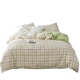 Phong cách Bắc Âu bông bốn mảnh bông ký túc xá ba 4 bộ giường bộ 笠 1,5 1,8 m đơn giản Bộ đồ giường bốn mảnh