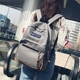 Ma vàng cao bạc với cùng một đoạn nylon chống thấm nước ba lô cao đẳng gió đơn giản công suất lớn túi sinh viên du lịch ba lô balo nhỏ gọn cho nữ Ba lô