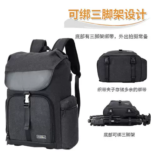 Камера, сумка для техники, вместительный и большой универсальный рюкзак, надевается на плечо