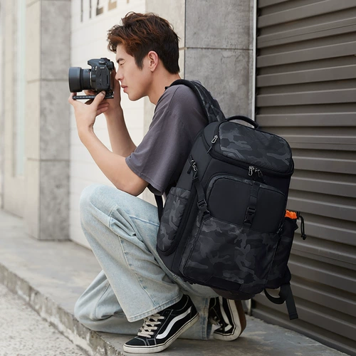 Камера, сумка для техники, вместительная и большая универсальная сумка для фотоаппарата, водонепроницаемый ноутбук, рюкзак, надевается на плечо, 17 дюймов