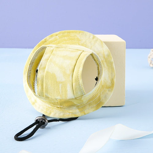 PET милый выставленные уши hat hat anti -falling может настроить бассейн -кепку для солнцезащитного крема для собаки против